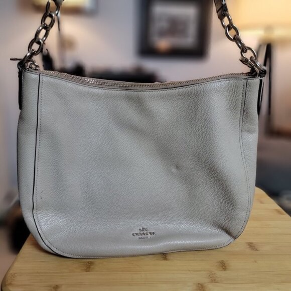 Coach Leather Elle Hobo Bag - Picture 1 of 9